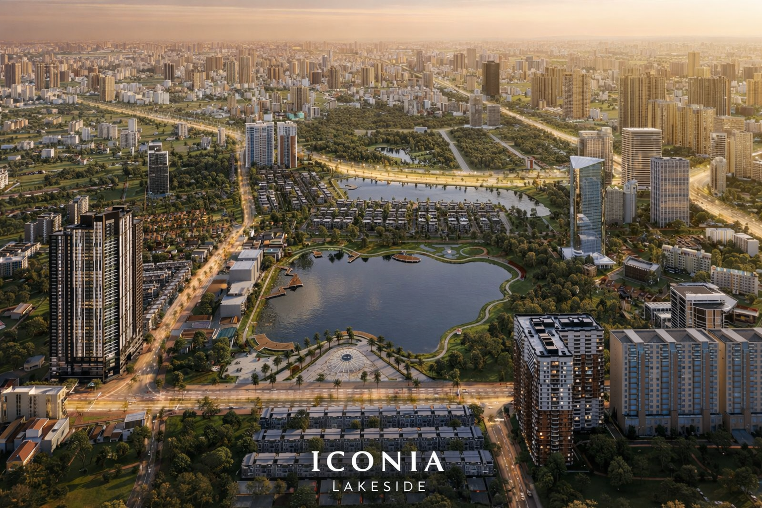 Iconia Lakeside kề cận hồ điều hoà